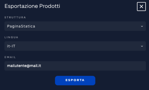 schermata di esempio di Datalean che scarica un determinato file