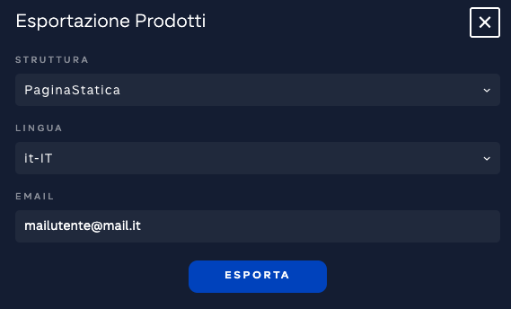 schermata di esempio di Datalean che scarica un determinato file